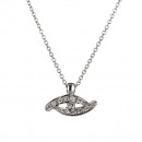 Μενταγιόν με Διαμάντια Λευκόχρυσος Κ18 - 09011 Μενταγιόν με Διαμάντια Λευκόχρυσος Κ18 - 09011