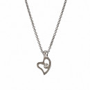 Μενταγιόν με Διαμάντια Λευκόχρυσος Κ18 - 09033