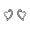 Σκουλαρίκια με Διαμάντια Λευκόχρυσος Κ18 - 09034 Σκουλαρίκια με Διαμάντια Λευκόχρυσος Κ18 - 09034