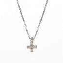 Μενταγιόν με Διαμάντια Λευκόχρυσος Κ18 - 09049