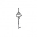 Μενταγιόν με Ζιργκόν Λευκόχρυσος Κ14 - 09083