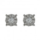 Σκουλαρίκια με Διαμάντια Λευκόχρυσος Κ18 - 10068E Σκουλαρίκια με Διαμάντια Λευκόχρυσος Κ18 - 10068E