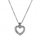 Μενταγιόν με Διαμάντια Λευκόχρυσος Κ18 - 11010