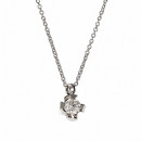 Μονόπετρο Μενταγιόν με Διαμάντι Λευκόχρυσος Κ18 - 11014 Μονόπετρο Μενταγιόν με Διαμάντι Λευκόχρυσος Κ18 - 11014