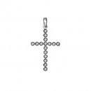 Σταυρός με Διαμάντια Λευκόχρυσος Κ18 - 55005 Σταυρός με Διαμάντια Λευκόχρυσος Κ18 - 55005