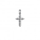 Σταυρός με Διαμάντια Λευκόχρυσος Κ18 - 55021 Σταυρός με Διαμάντια Λευκόχρυσος Κ18 - 55021