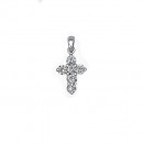 Σταυρός με Διαμάντια Λευκόχρυσος Κ18 - 55023 Σταυρός με Διαμάντια Λευκόχρυσος Κ18 - 55023