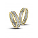 Βέρες με Διαμάντια Δίχρωμες Κ14 - 200526 Βέρες με Διαμάντια Δίχρωμες Κ14 - 200526