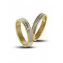 Βέρες με Διαμάντι Δίχρωμες Κ14 - 200726 Βέρες με Διαμάντι Δίχρωμες Κ14 - 200726