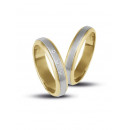 Βέρες με Διαμάντια Δίχρωμες Κ14 - 200926 Βέρες με Διαμάντια Δίχρωμες Κ14 - 200926