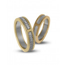 Βέρες με Διαμάντια Δίχρωμες Κ14 - 201426 Βέρες με Διαμάντια Δίχρωμες Κ14 - 201426