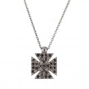 Μενταγιόν με Μαύρα Διαμάντια Λευκόχρυσος Κ18 - 11006BL Μενταγιόν με Μαύρα Διαμάντια Λευκόχρυσος Κ18 - 11006BL