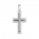 Σταυρός με Ζιργκόν Λευκόχρυσος Κ14 - 13050CZ