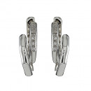 Σκουλαρίκια με Διαμάντια Λευκόχρυσος Κ18 - 04326