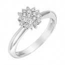 Δαχτυλίδι με Διαμάντια Λευκόχρυσος Κ18 - 04339