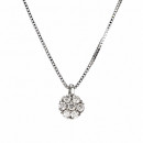 Μενταγιόν με Διαμάντια Λευκόχρυσος Κ18 - 04358P