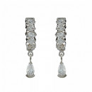 Σκουλαρίκια με Ζιργκόν Δίχρωμα Κ14 - 08298