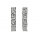Σκουλαρίκια με Ζιργκόν Λευκόχρυσος Κ14 - 08299