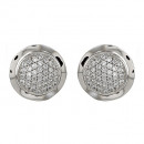 Σκουλαρίκια με Ζιργκόν Λευκόχρυσος Κ14 - 08190