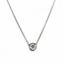 Μονόπετρο Μενταγιόν με Διαμάντι Λευκόχρυσος Κ18 - 10001 Μονόπετρο Μενταγιόν με Διαμάντι Λευκόχρυσος Κ18 - 10001