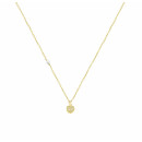 Κολιέ με Ζιργκόν Χρυσός Κ9 - 10481N