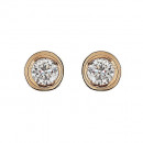 Σκουλαρίκια Μονόπετρα με Διαμάντια Ροζ Χρυσός Κ18 - 10000 Σκουλαρίκια Μονόπετρα με Διαμάντια Ροζ Χρυσός Κ18 - 10000