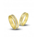 Βέρες με Διαμάντια Δίχρωμες Κ14 - 207626 Βέρες με Διαμάντια Δίχρωμες Κ14 - 207626