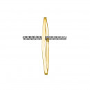 Σταυρός με Διαμάντια Χρυσός και Λευκόχρυσος Κ18 - 13087 Σταυρός με Διαμάντια Χρυσός και Λευκόχρυσος Κ18 - 13087