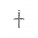 Σταυρός με Διαμάντια Λευκόχρυσος Κ18 - 13088 Σταυρός με Διαμάντια Λευκόχρυσος Κ18 - 13088