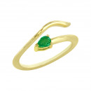 Δαχτυλίδι Chevalier με Ορυκτή Πέτρα Χρυσός Κ14 - 16014YEM