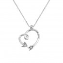 Μενταγιόν με Διαμάντια Λευκόχρυσος Κ18 - 13045P