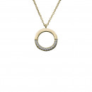 Κολιέ με Ζιργκόν Χρυσός Κ14 - 03Ν394