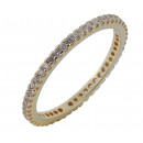 Δαχτυλίδι Ολόβερο με Ζιργκόν Χρυσός Κ14 - 1105322