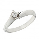 Δαχτυλίδι Μονόπετρο με Διαμάντι Λευκόχρυσος Κ18 - 06395 Δαχτυλίδι Μονόπετρο με Διαμάντι Λευκόχρυσος Κ18 - 06395