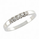 Δαχτυλίδι Μισόβερο με Διαμάντια Λευκόχρυσος Κ18 - 070445R Δαχτυλίδι Μισόβερο με Διαμάντια Λευκόχρυσος Κ18 - 070445R