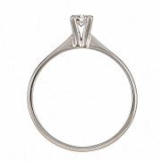 Δαχτυλίδι Μονόπετρο με Διαμάντι Λευκόχρυσος Κ18 - 04343