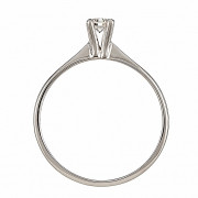 Δαχτυλίδι Μονόπετρο με Διαμάντι Λευκόχρυσος Κ18 - 043432R