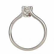 Δαχτυλίδι Μονόπετρο με Διαμάντι Λευκόχρυσος Κ18 - 11038