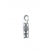 Σταυρός με Διαμάντια Λευκόχρυσος Κ18 - 55023