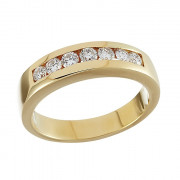 Δαχτυλίδι Μισόβερο με Διαμάντια Χρυσός Κ18 - 903121R