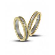 Βέρες με Διαμάντια Λευκόχρυσος Κ14 - 201326