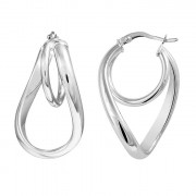 Σκουλαρίκια Λευκόχρυσος Κ14 - 06460