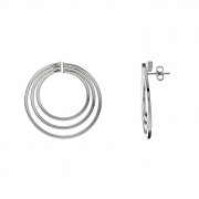 Σκουλαρίκια Λευκόχρυσος Κ14 - 09118