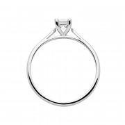 Δαχτυλίδι Μονόπετρο με Διαμάντι Λευκόχρυσος Κ18 - 13069