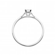Δαχτυλίδι Μονόπετρο με Διαμάντι Λευκόχρυσος Κ18 - 13079