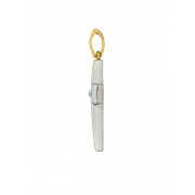 Σταυρός με Ζιργκόν Δίχρωμος Κ14 - 13010CZ