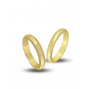 Βέρες με Διαμάντια Λευκόχρυσος Κ14 - 207326