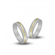 Βέρες με Διαμάντια Λευκόχρυσος Κ14 - 207726