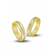 Βέρες με Διαμάντια Λευκόχρυσος Κ14 - 207826