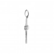 Σταυρός Σαγρέ με Ζιργκόν Λευκόχρυσος Κ14 - 13094CZ